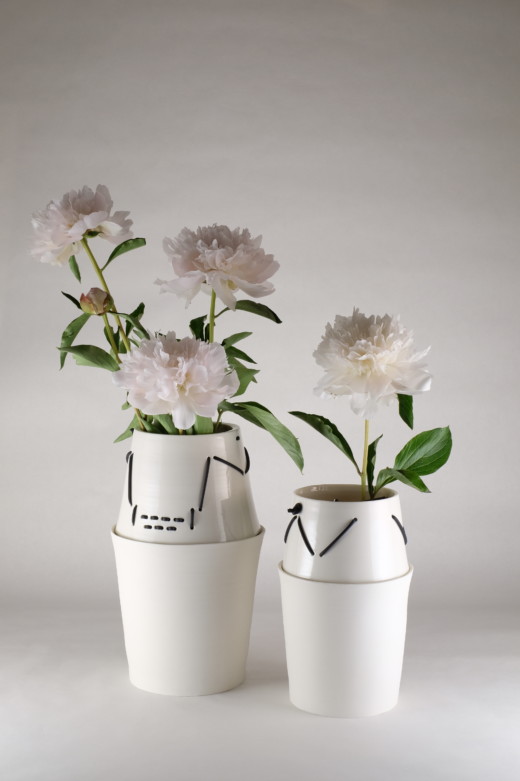 Vase pique-fleur Croisement - Clotilde Debain céramique